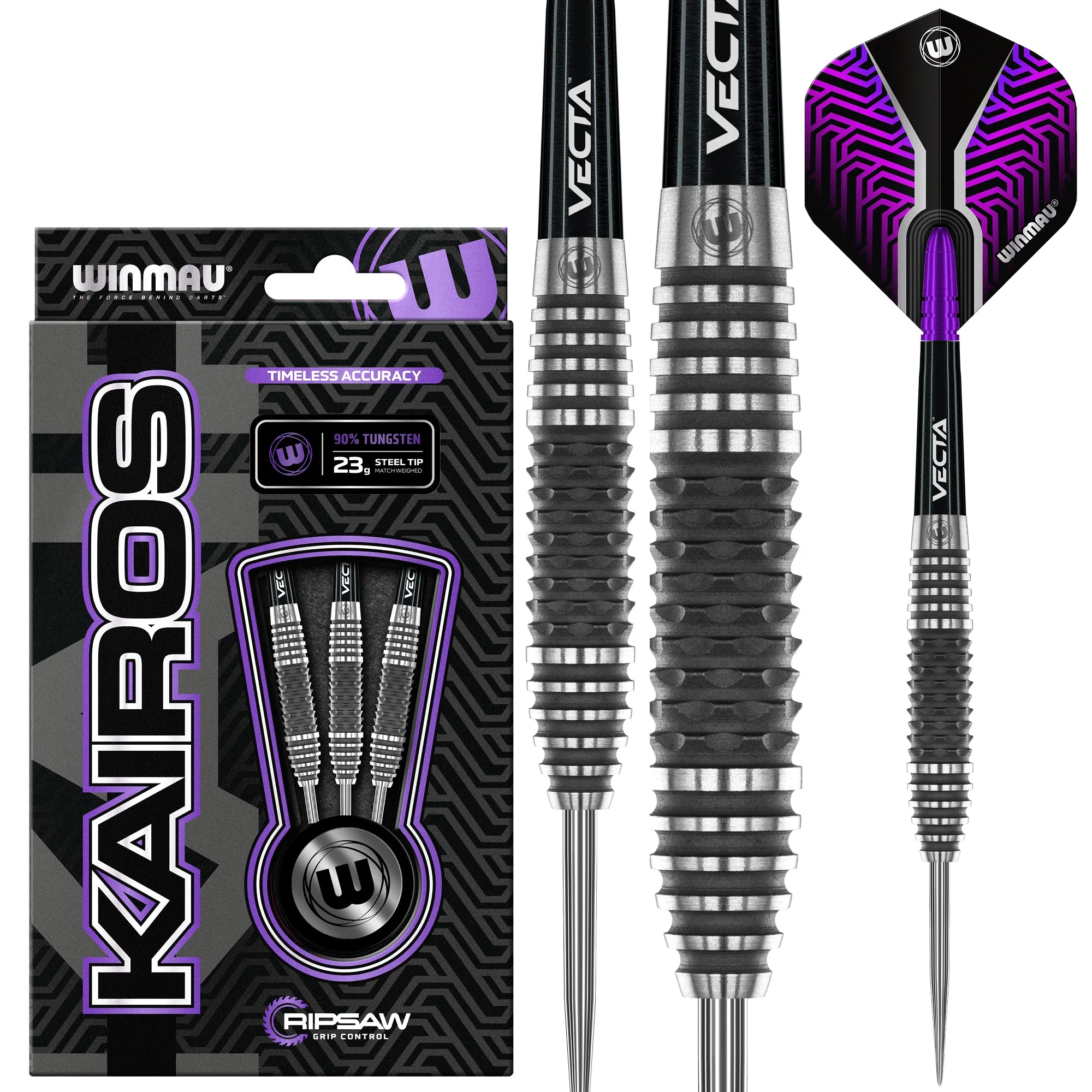 1521-23 - Šípky Winmau Steeltip Kairos T90% 23 gram 