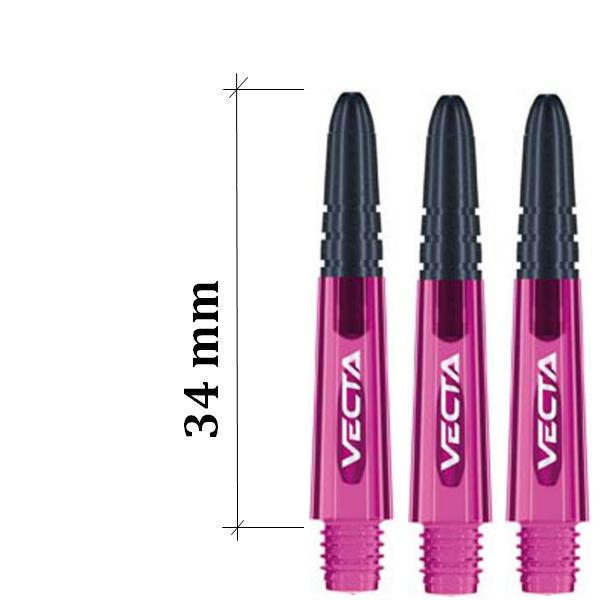 7025-111 Násadky na šípky Winmau Vecta PINK 34 mm