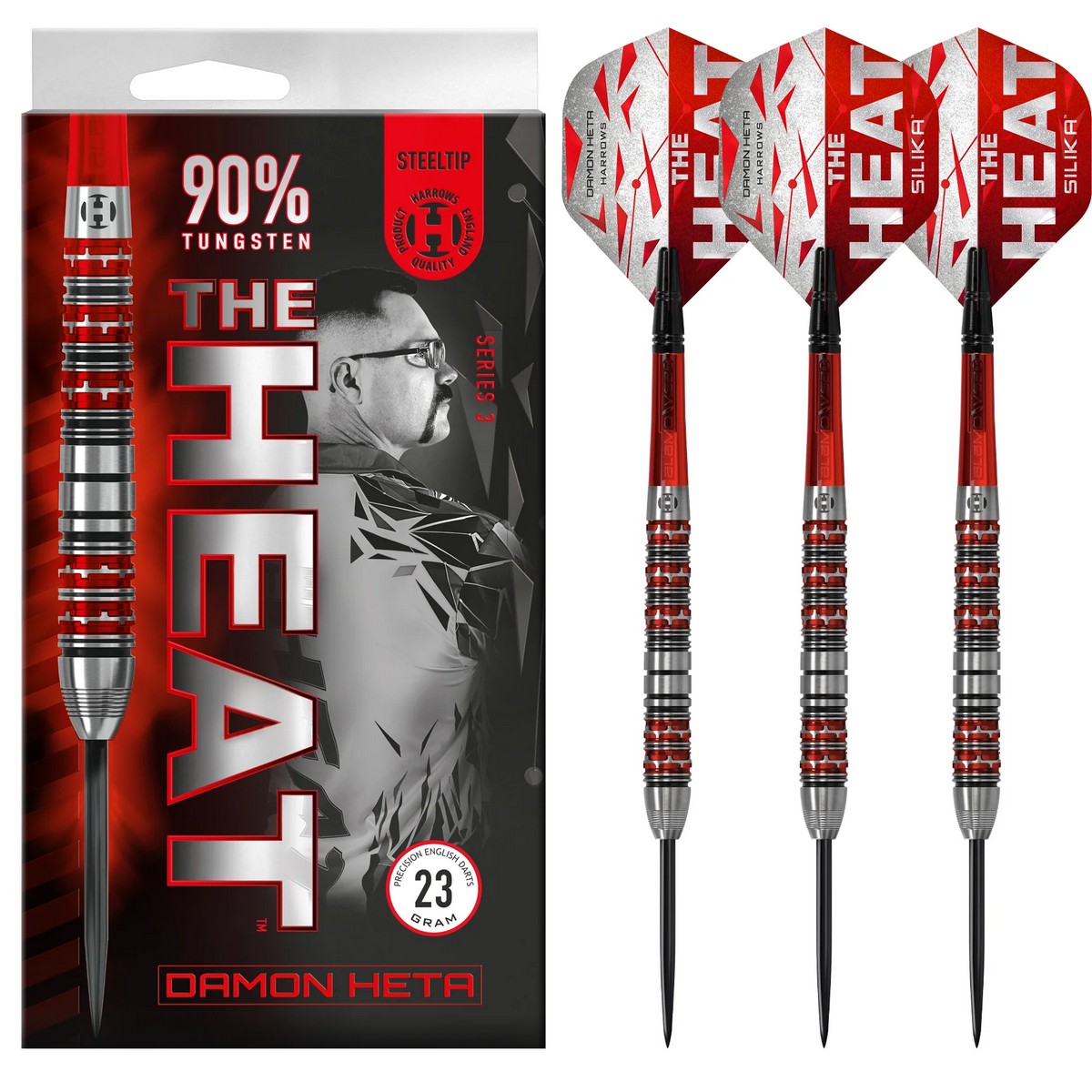 Šípky Harrows-STEELTIP HETA SERIES 3 90% 21 gram