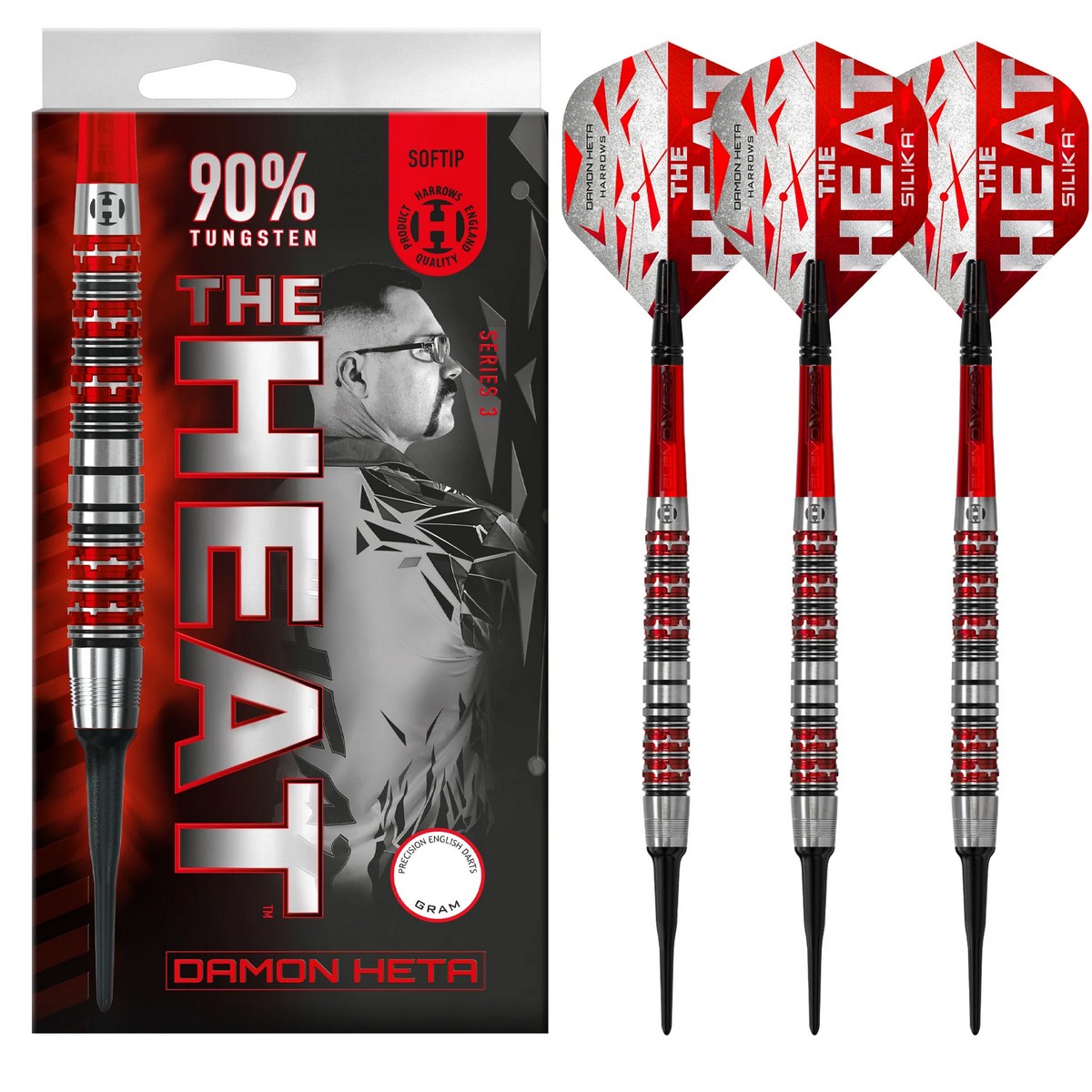 Šipky Harrows-SOFTIP DAMON HETA SERIES 3 90% 18  gr.